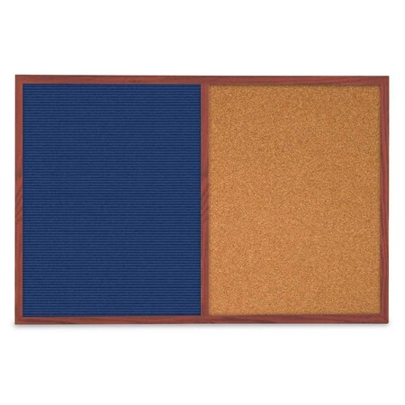 United Visual Products Slim Style Indoor Enclosed Radius Corkbo UVRDS23SB-SATIN-BLACK